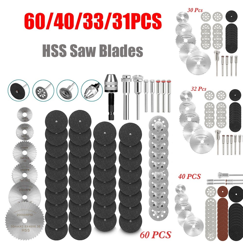 60/40/32/30/12/7/6PCS Diamond  - Cordless Rotary Tool Kit Accessories ulasan dan harga