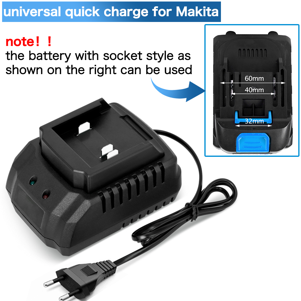 Charger EU/US/UK Plug for 18V  - Brushless Cordless Electric Drill 18V ulasan dan harga