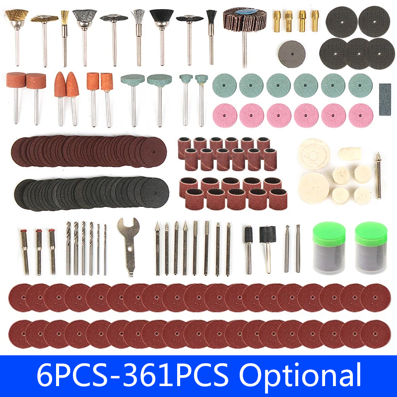 6PCS-361PCS Engraving Accessor - Cordless Rotary Tool Kit Accessories ulasan dan harga