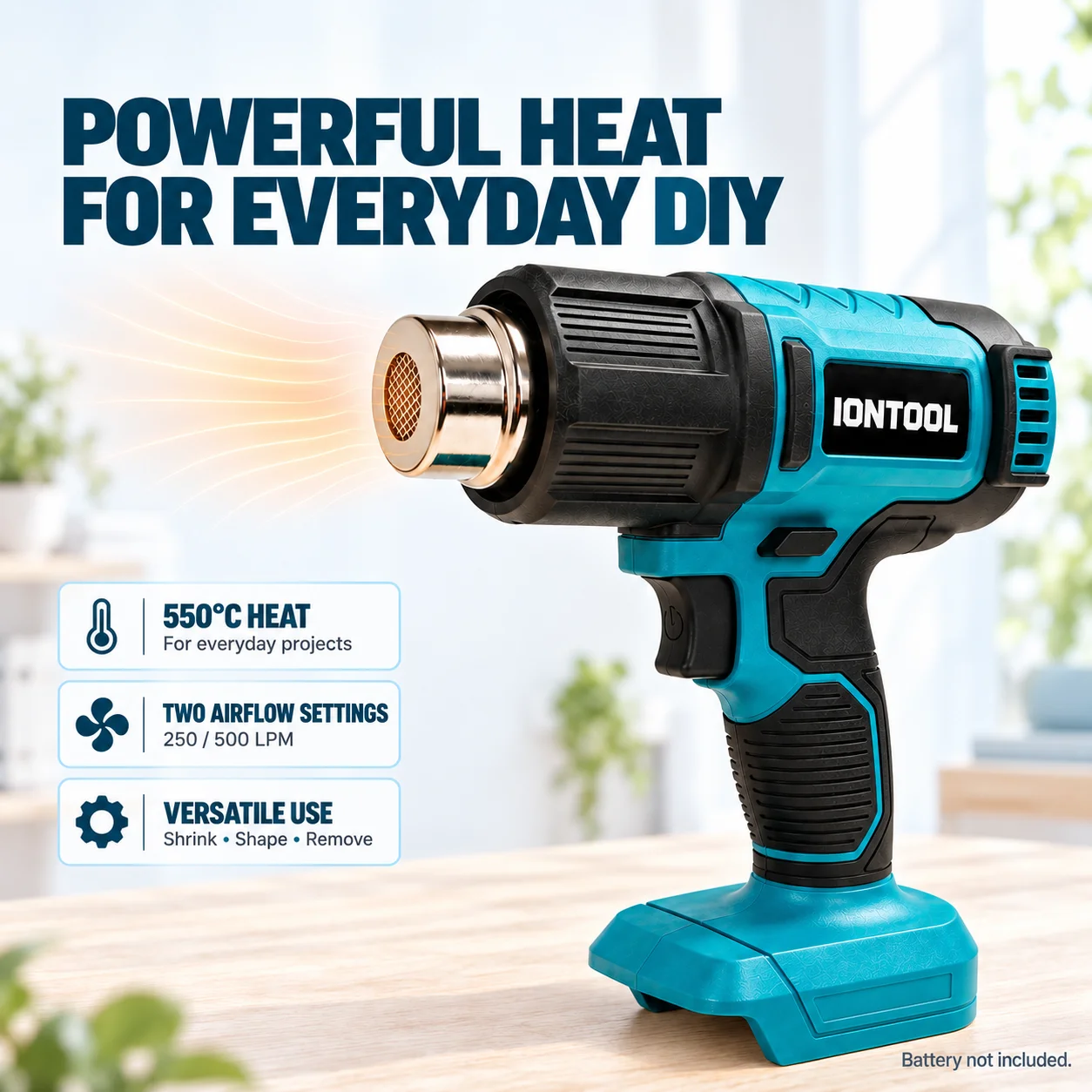 IONTOOL Durable Cordless Heat  - Cordless Heat Gun For Shrink Tubing ulasan dan harga