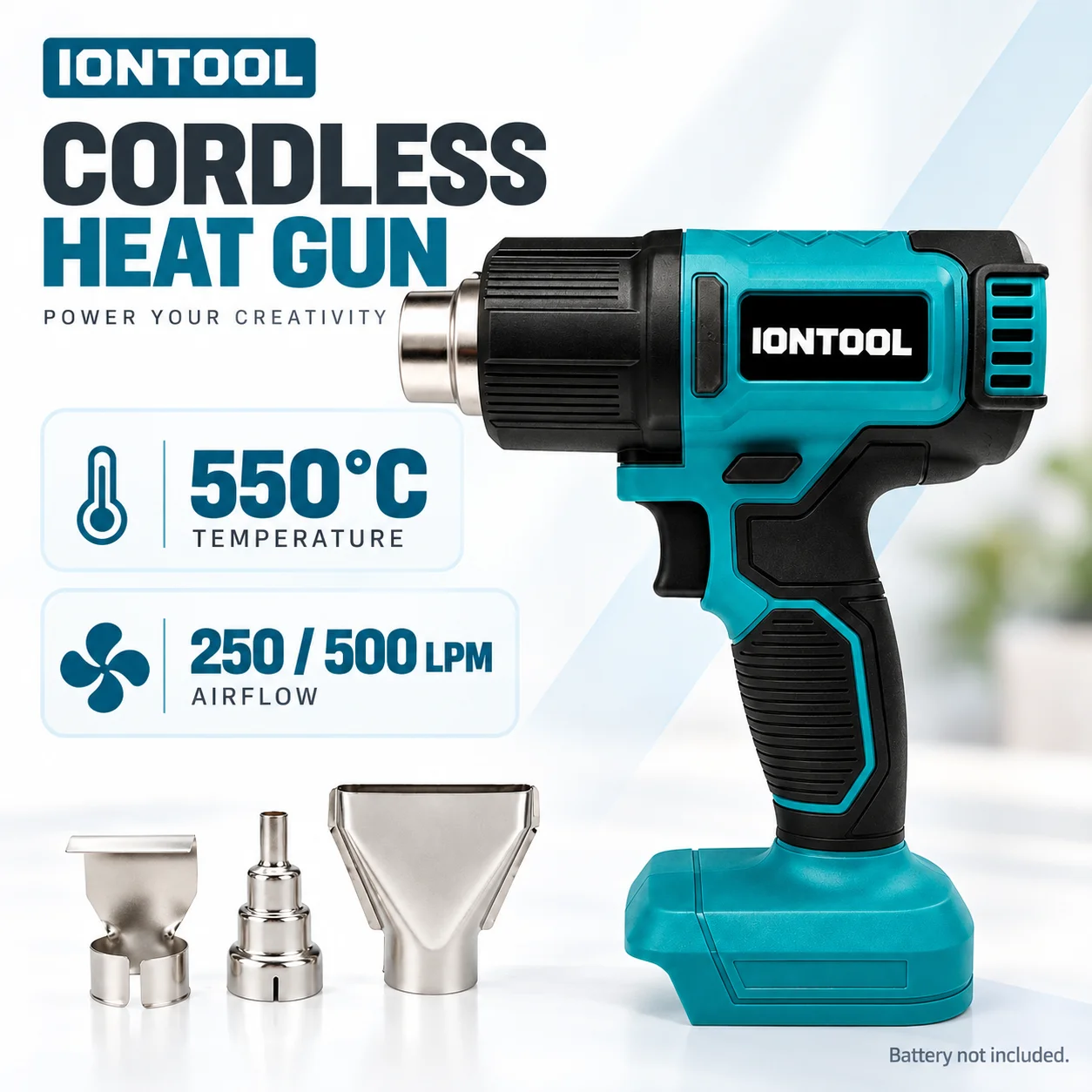 IONTOOL 550℃ Dual-Speed Compac - Cordless Heat Gun For Shrink Tubing ulasan dan harga