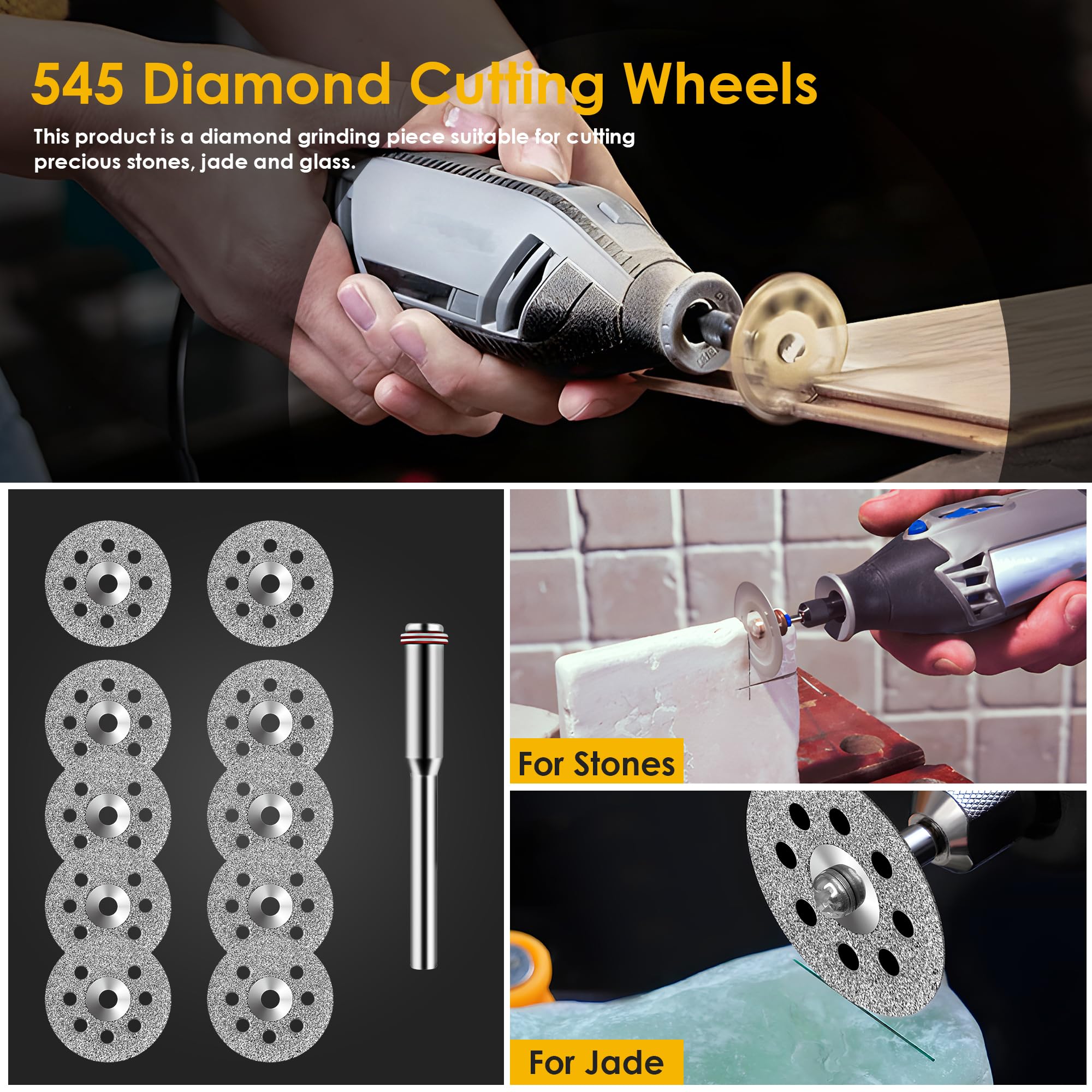 44PCS Circular Saw Blade Set f - Cordless Rotary Tool Kit Accessories ulasan dan harga
