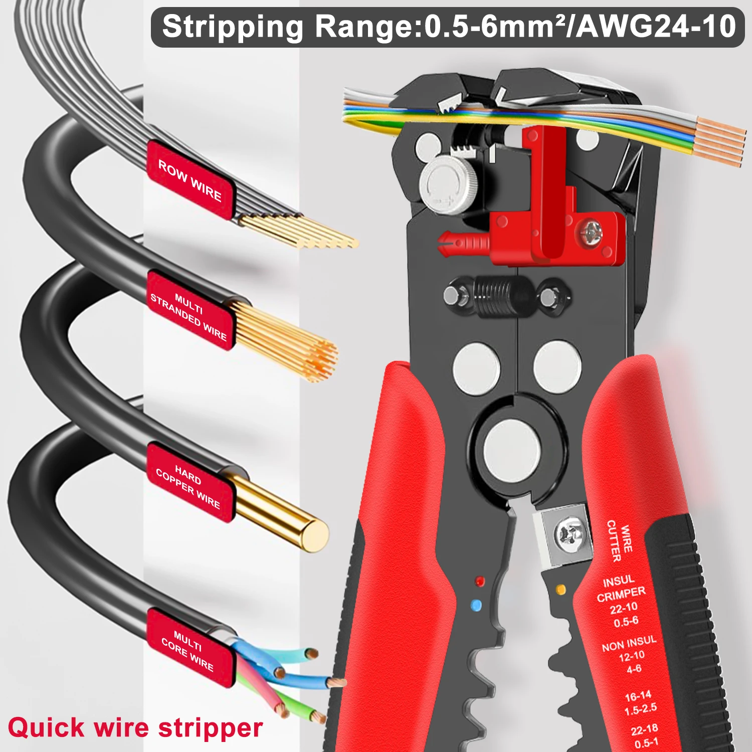 HS-D1 Self-Adjusting Wire Stri - Automatic Wire Stripper Cutter ulasan dan harga